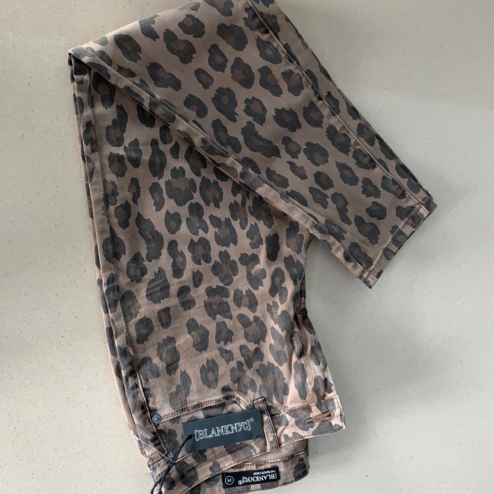 NWT BlankNYC leopard jeans